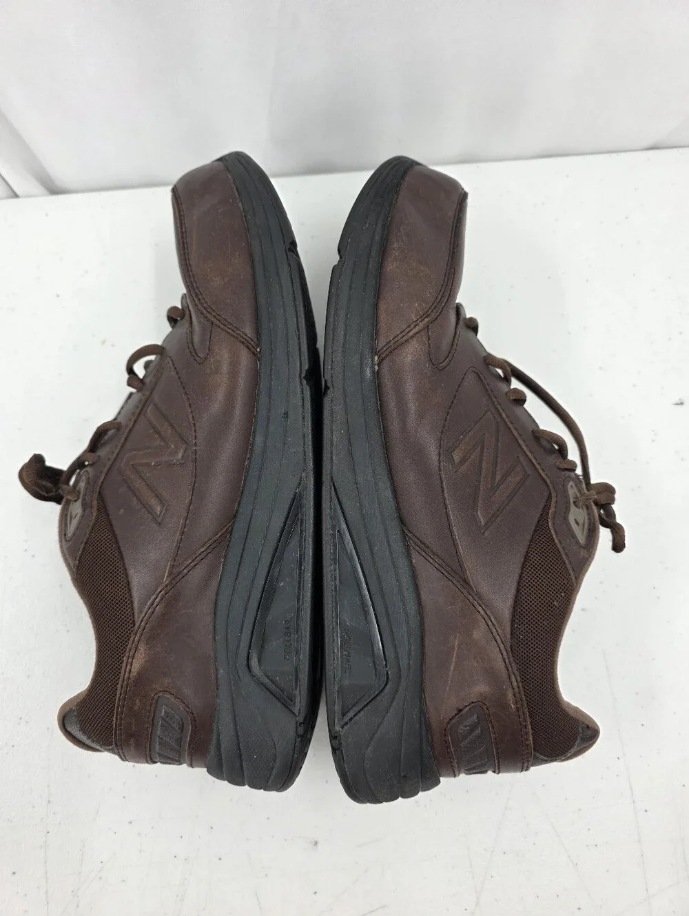 New Balance 928v3 Brown Leather Walking Shoes Men's Size 11 2E Wide MW928BR3.